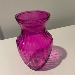 Hot Pink Large Swirl Vase